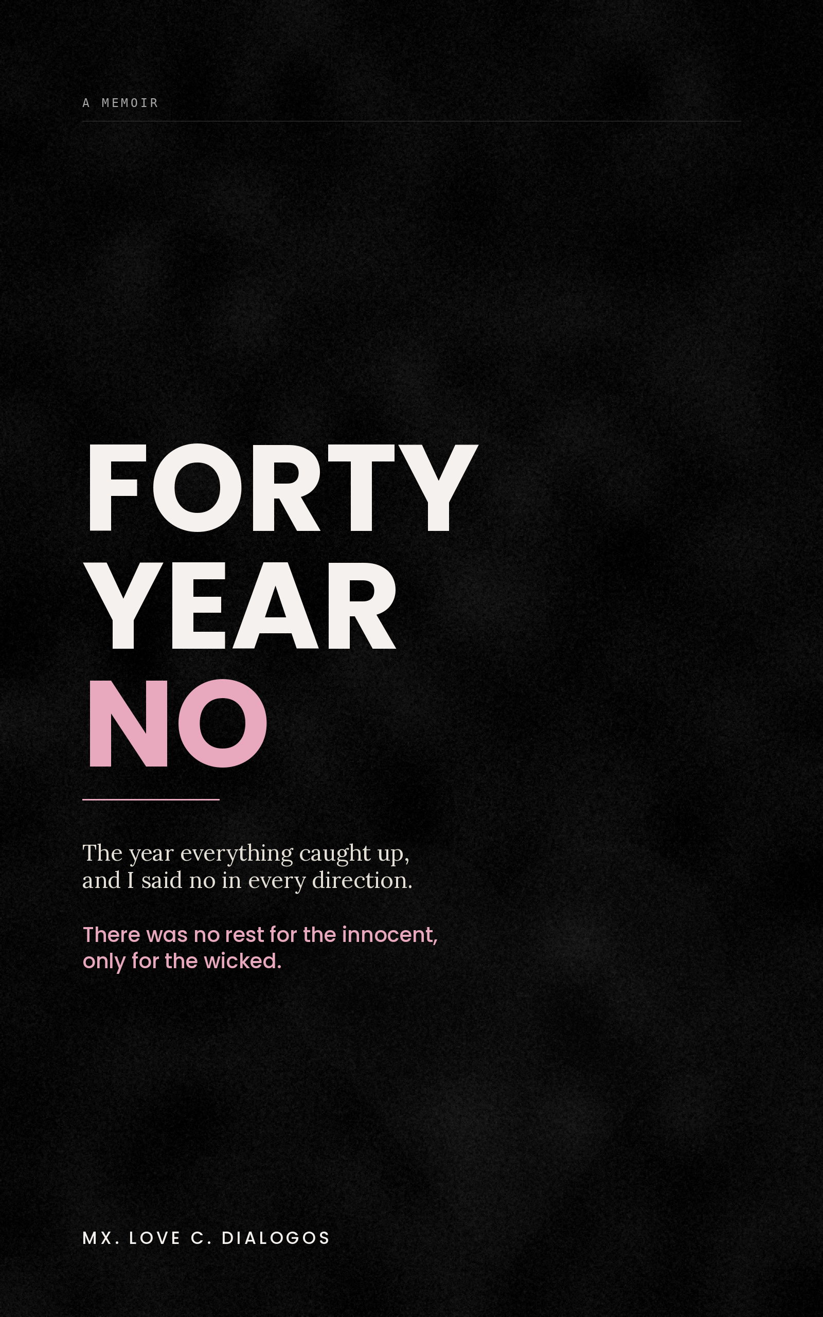 Forty Year No — cover
